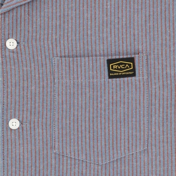 RVCA NWT DAYSHIFT STRIPE II L/S SHIRT Size M - Picture 7 of 12